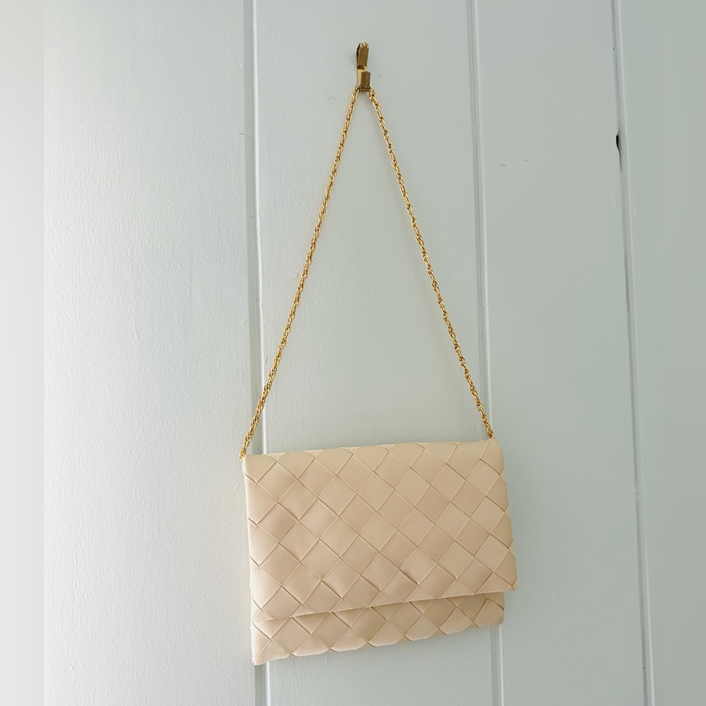 Babs Vintage Cream Woven Bag